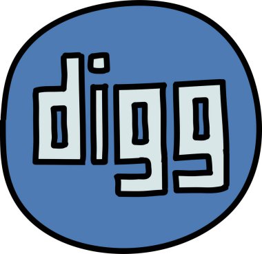 Sadece şirin sosyal medya karalama setleri.