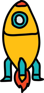 Sadece sevimli uzay galaksisi karalama setleri.