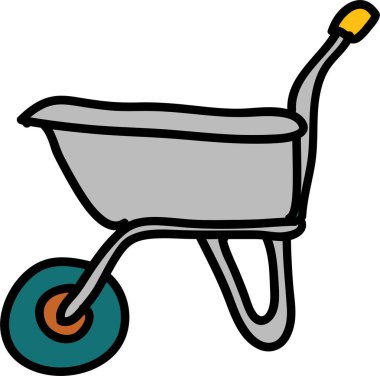 Basit sevimli araçlar karalama setleri.