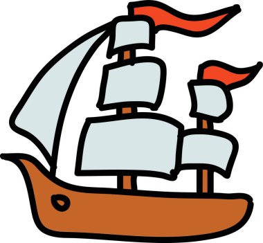 Sadece şirin ulaşım karalama setleri.