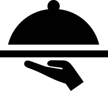 Minimalist yiyecekler lezzetli ikonlar