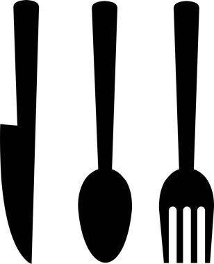 Minimalist yiyecekler lezzetli ikonlar