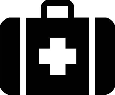 İnce çizgi simgeleri hastane ve tıbbi bakım.