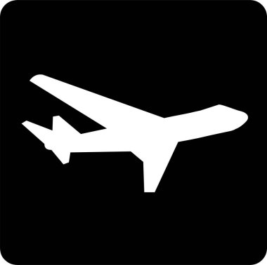 Siyah renkli minimalist taşıma simgeleri.