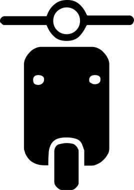 Siyah renkli minimalist taşıma simgeleri.