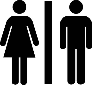 Günlük kullanım için minimalist siyah simge.