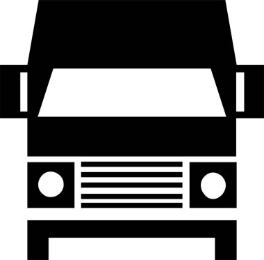 Günlük kullanım için minimalist siyah simge.