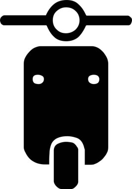 Günlük kullanım için minimalist siyah simge.