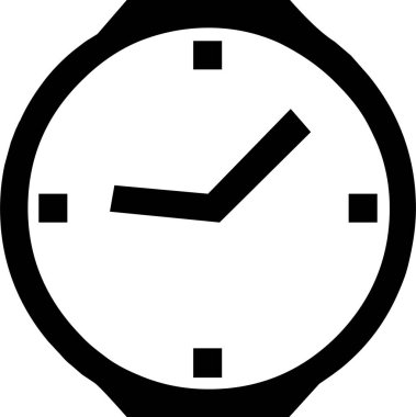 Günlük kullanım için minimalist siyah simge.