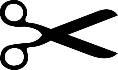 Günlük kullanım için minimalist siyah simge.