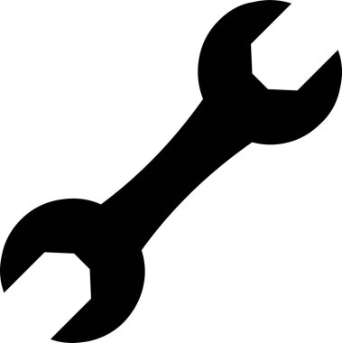 Günlük kullanım için minimalist siyah simge.