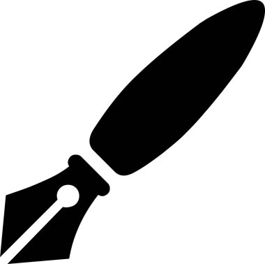 Günlük kullanım için minimalist siyah simge.