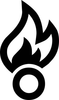 Günlük kullanım için minimalist siyah simge.