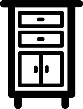 Günlük kullanım için minimalist siyah simge.