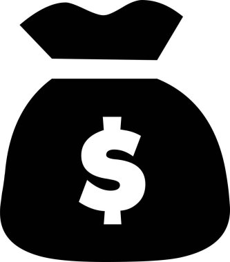 Günlük kullanım için minimalist siyah simge.