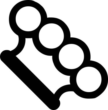 Günlük kullanım için minimalist siyah simge.