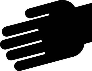 Günlük kullanım için minimalist siyah simge.