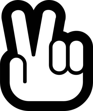 Günlük kullanım için minimalist siyah simge.