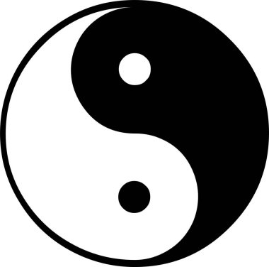 Günlük kullanım için minimalist siyah simge.