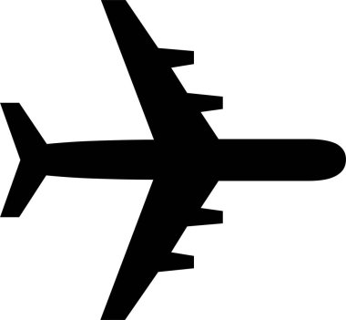 Günlük kullanım için minimalist siyah simge.