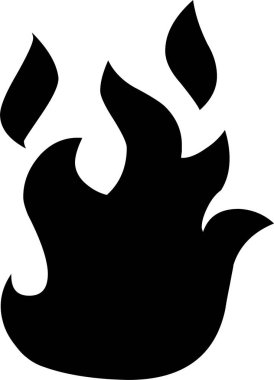 Günlük kullanım için minimalist siyah simge.