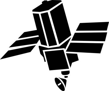 Günlük kullanım için minimalist siyah simge.