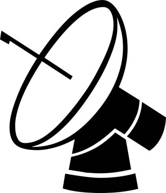 Günlük kullanım için minimalist siyah simge.