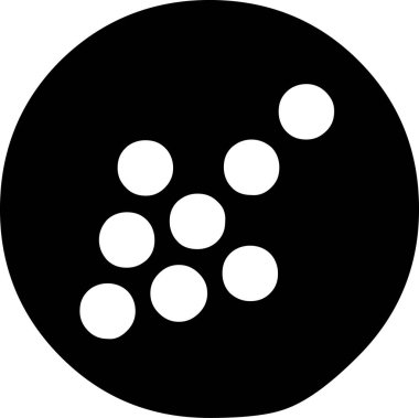 Günlük kullanım için minimalist siyah simge.