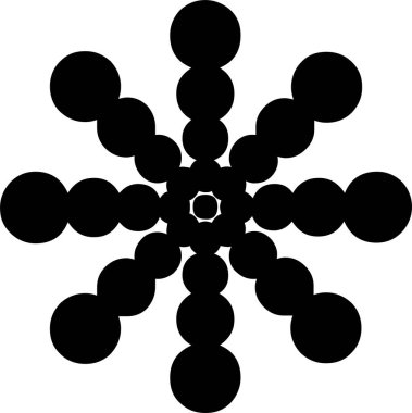 Günlük kullanım için minimalist siyah simge.