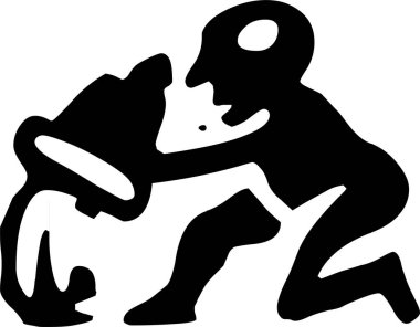 Günlük kullanım için minimalist siyah simge.