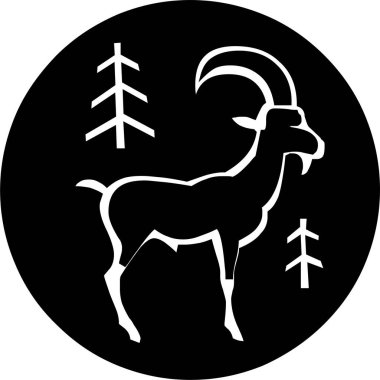 Günlük kullanım için minimalist siyah simge.