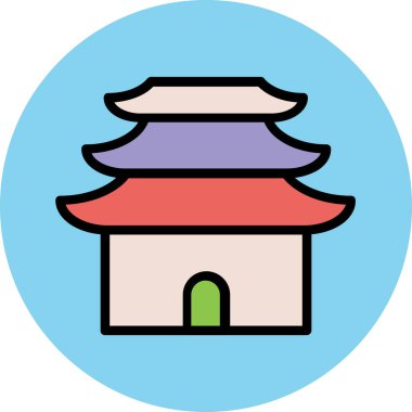 Modern mimar ve yapı ikonu kavramları.