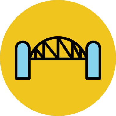 Modern mimar ve yapı ikonu kavramları.