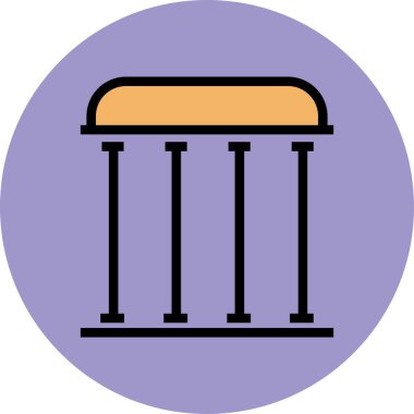 Modern mimar ve yapı ikonu kavramları.