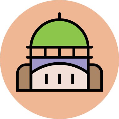 Modern mimar ve yapı ikonu kavramları.