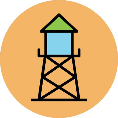 Modern mimar ve yapı ikonu kavramları.