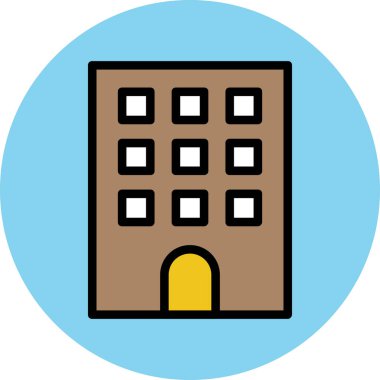 Modern mimar ve yapı ikonu kavramları.