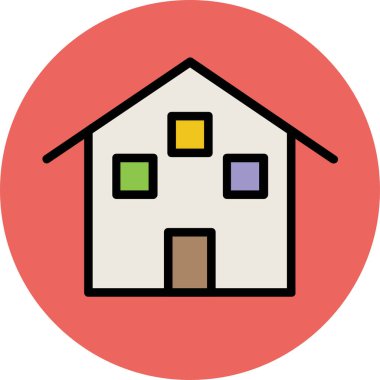 Modern mimar ve yapı ikonu kavramları.