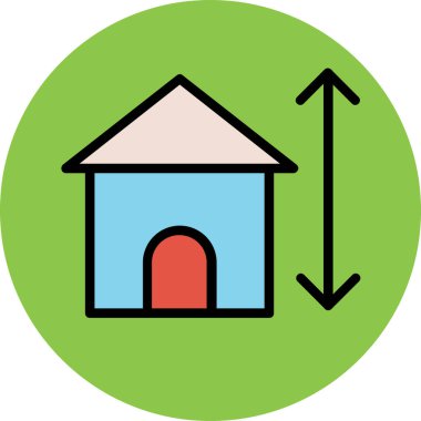 Modern mimar ve yapı ikonu kavramları.