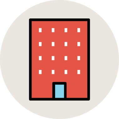 Modern mimar ve yapı ikonu kavramları.