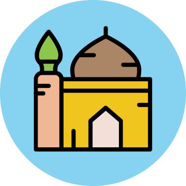 Modern mimar ve yapı ikonu kavramları.