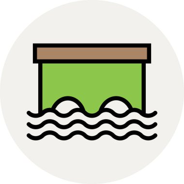 Modern mimar ve yapı ikonu kavramları.