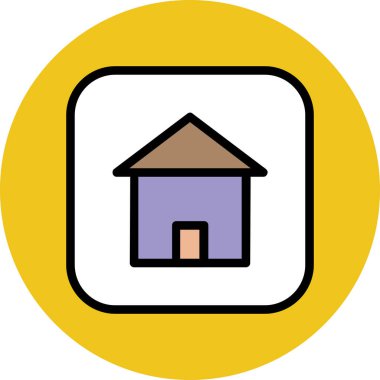 Modern mimar ve yapı ikonu kavramları.