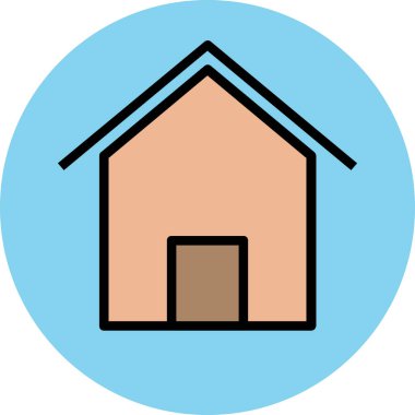 Modern mimar ve yapı ikonu kavramları.