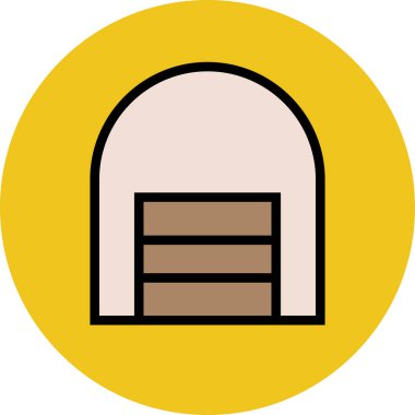 Modern mimar ve yapı ikonu kavramları.