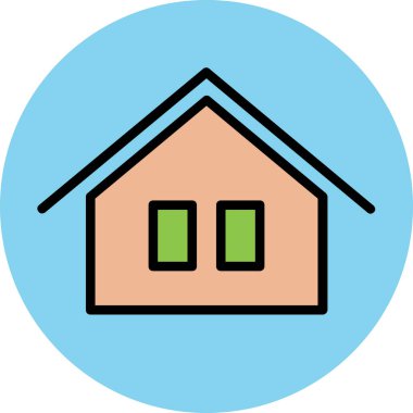 Modern mimar ve yapı ikonu kavramları.