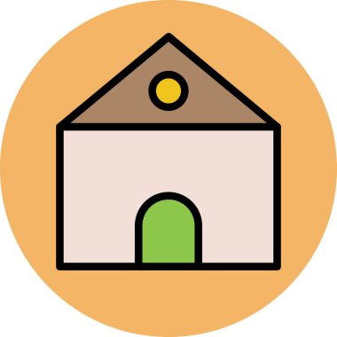 Modern mimar ve yapı ikonu kavramları.