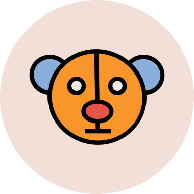 Modern şirin bebek simgesi kavramları.