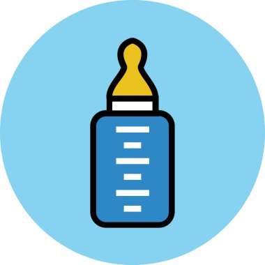 Modern şirin bebek simgesi kavramları.