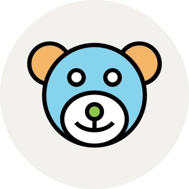 Modern şirin bebek simgesi kavramları.